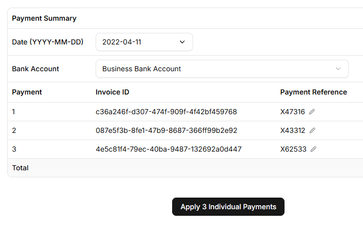 Invoice reference matching in Remittance Go