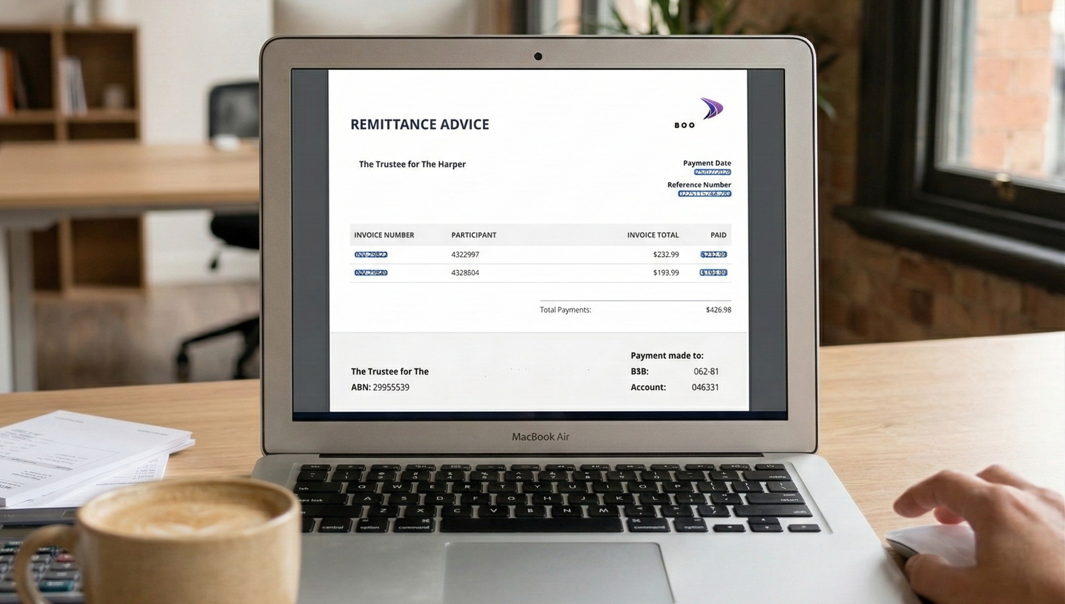 What is remittance advice chart